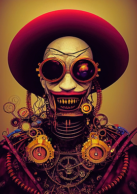 Steampunk Evil Clown 6