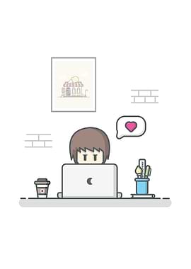 Male Working On Laptop