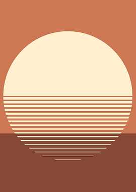 Serene Sun Geometric