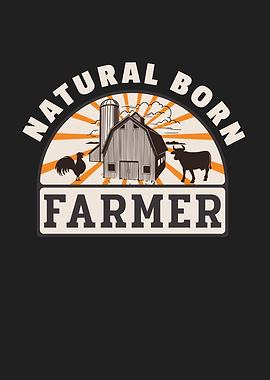Natural Born Farmer Funny