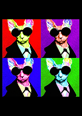Sphynx Cat Pop Art