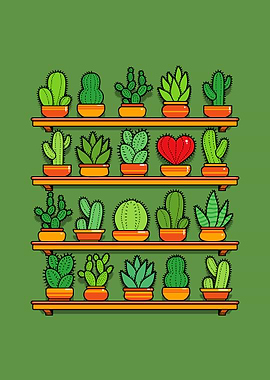 Love Yourself Cactus Heart