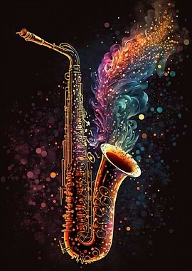 Saxophone Colorful