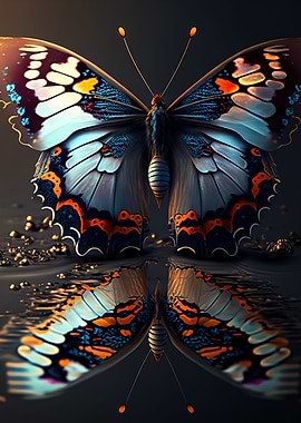 neon butterfly