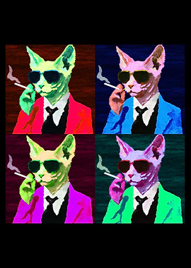 Sphynx Cat Pop Art
