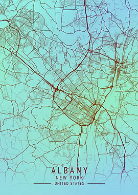 Albany New York City Map