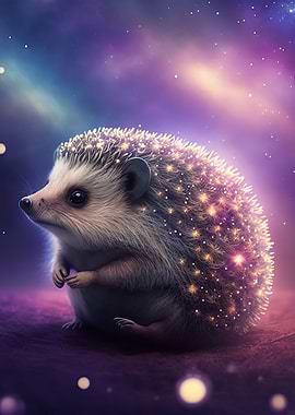Colorful Hedgehog Neon