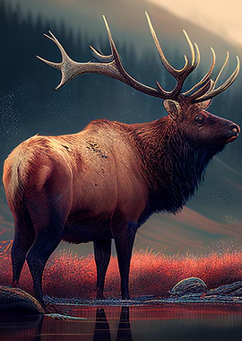 Deer Reindeer Mountain