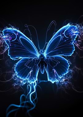 neon butterfly