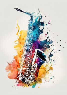 Saxophone Colorful