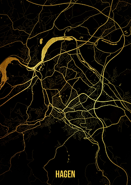 Hagen gold map