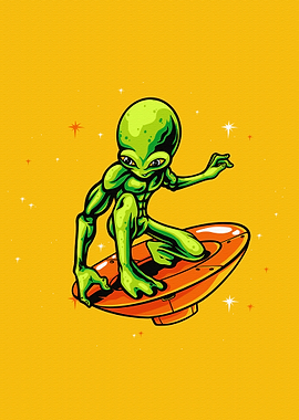 Alien in ufo