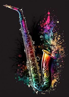 Saxophone Colorful