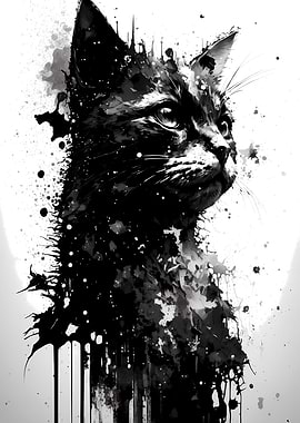 Ink Painting of a House Ca