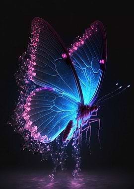Pink Purple Butterfly