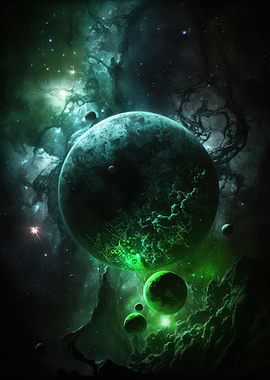 Green Nebula Planets