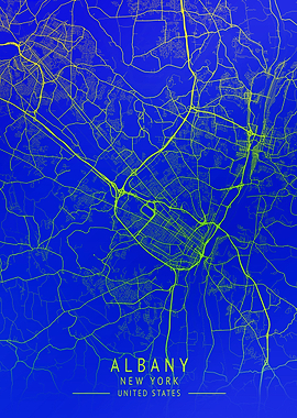 Albany New York City Map