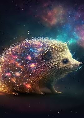 Colorful Hedgehog Neon