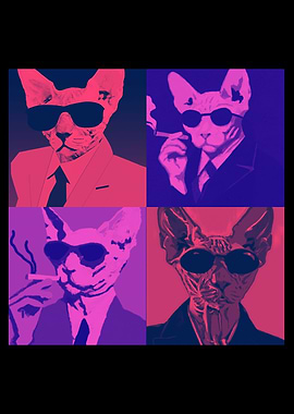 Sphynx Cat Pop Art