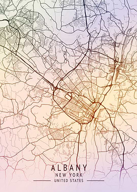 Albany New York City Map