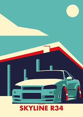 Skyline R34 Minimalist