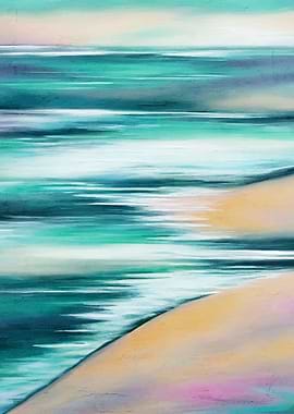 Colorful landscape paint