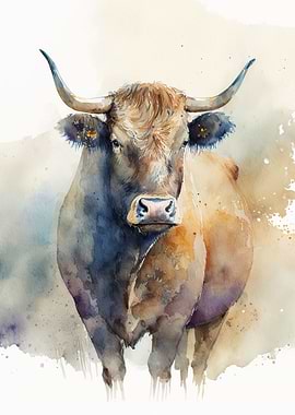 Buffalo Watercolor