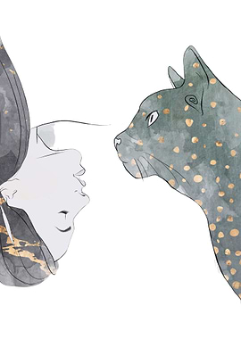 Women Cat Pet Girl Animal