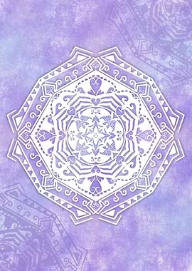 Mandala Purple Abstract