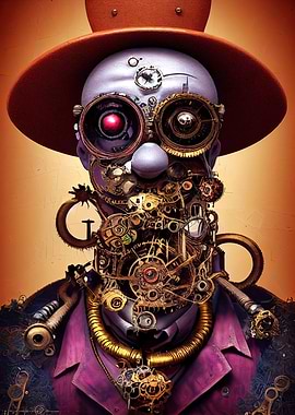Steampunk Evil Clown 17
