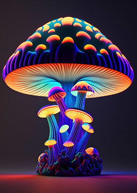 Neon Mushroom