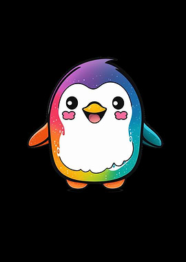 Kawaii Cute Happy Penguin