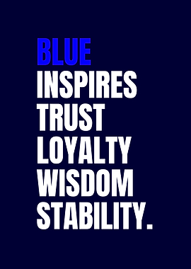 Inspirational Blue Quote