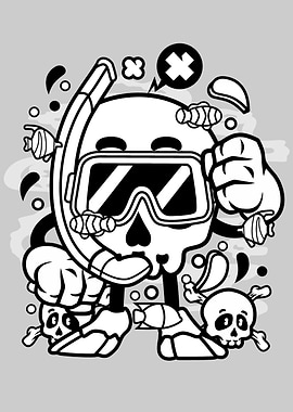 Cartoon Illustration 408