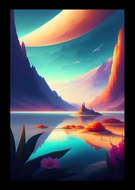 Lake Between Mountains