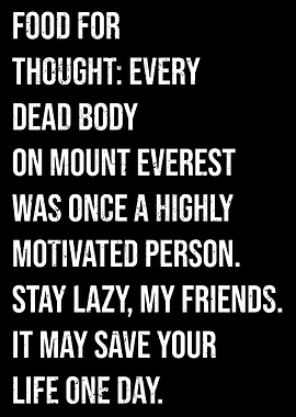 Food For Thought Poster