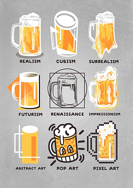 Beer history art