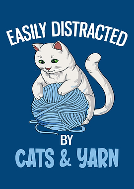 Distracted By Cats Yarn