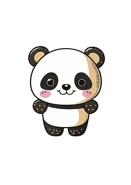 Kawaii Cute Happy Panda