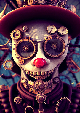Steampunk Evil Clown 14