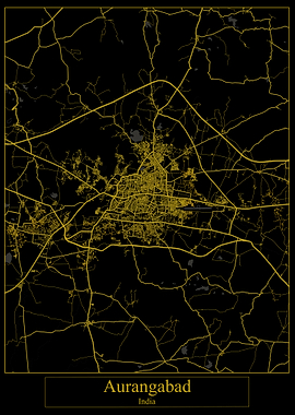 Aurangabad India Gold Map