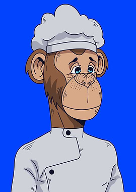 Hand drawn nft style ape