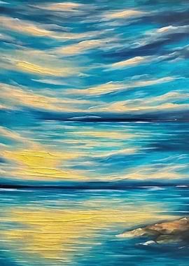 Colorful sea painting