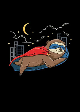 Sloth Superhero Design for
