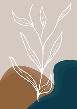 Abstract Minimalist Plant
