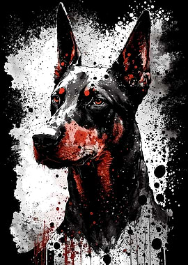 Doberman Portrait
