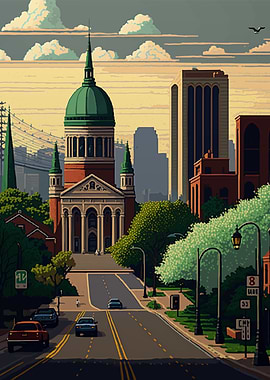 ST Louis Pixel art