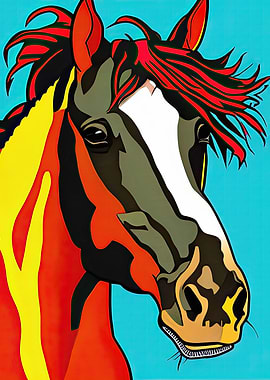 Pop Art Horse 06
