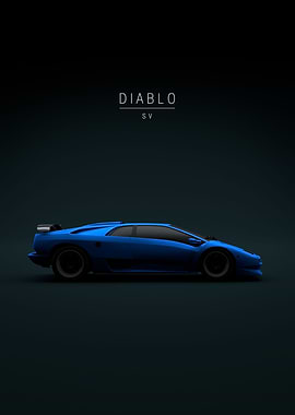 Lamborghini Diablo SV Blue