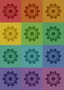 Engineer Gears Pop Art